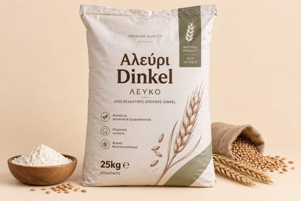 Αλεύρι Dinkel Λευκό 25kg Χονδρικής Αλεύρι Dinkel Λευκό 25kg Χονδρικής