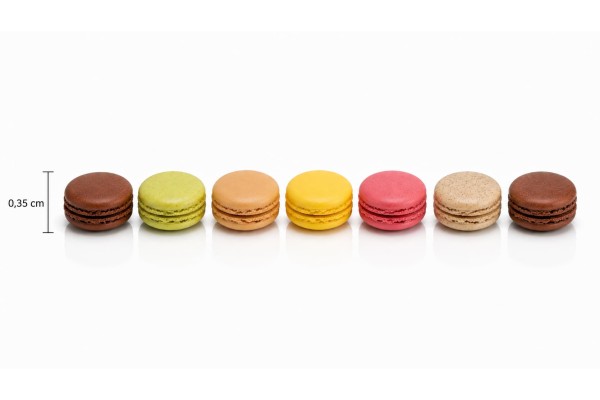 Parisien Mινιον  Macaron Κελύφη Ø35mm 8 Xρώματα 440τμχ