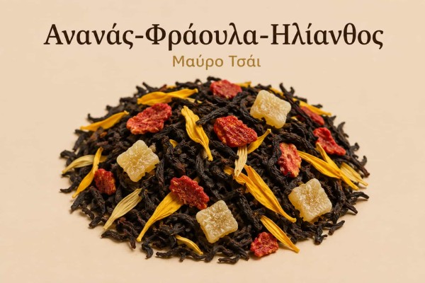 Μαύρο Τσάι Ανανάς Φράουλα Ηλίανθος Χονδρικής