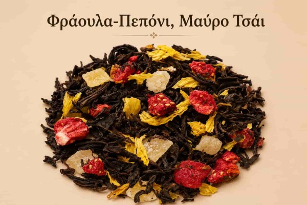 Μαύρο Τσάι Φράουλα Πεπόνι Χονδρικής