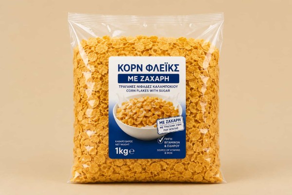 Κορν Φλέικς με Ζάχαρη Σακουλάκι 1Kg Χονδρική