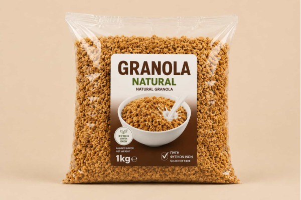 Granola Natural 1Kg Χονδρική - ΠΑΠ Foods