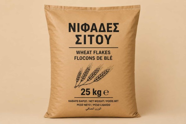 Νιφάδες Σίτου Σακί 25Kg Χονδρική