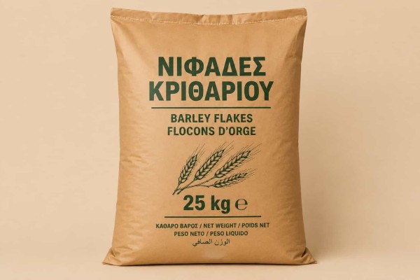 Νιφάδες Κριθαριού Σακί 25Kg Χονδρική