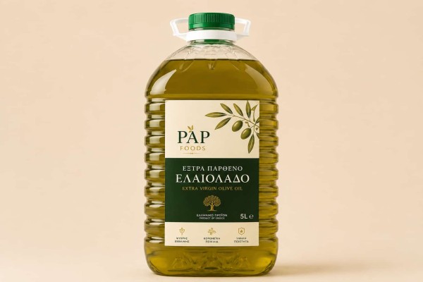 Εξαιρετικό Παρθένο Ελαιόλαδο ΠΑΠ Foods 5L Χονδρική