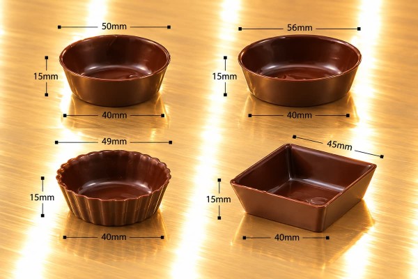 Κελύφη Σοκολάτας Petit Fours Dark Σετ 4 Σχεδίων 150τμχ Χονδρικής Κελύφη Σοκολάτας Petit Fours Dark Σετ 4 Σχεδίων 150τμχ Χονδρικής