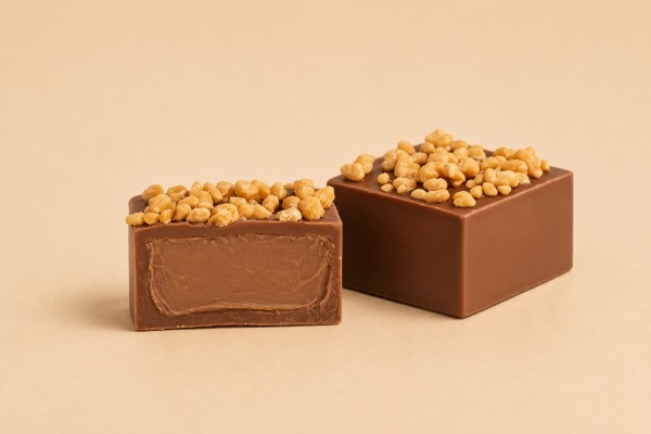 Visso Πραλίνα Gianduja Milk Σοκολατάκια Γάλακτος με Γέμιση Gianduja και Κροκάν Αμυγδάλου Χονδρικής Visso Πραλίνα Gianduja Milk Σοκολατάκια Γάλακτος με Γέμιση Gianduja και Κροκάν Αμυγδάλου Χονδρικής