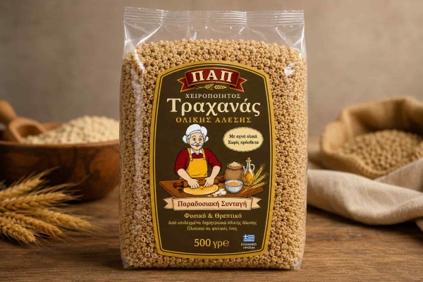 Τραχανάς Χειροποίητος Ολικής Άλεσης 500gr Της Γιαγιάς Χονδρική