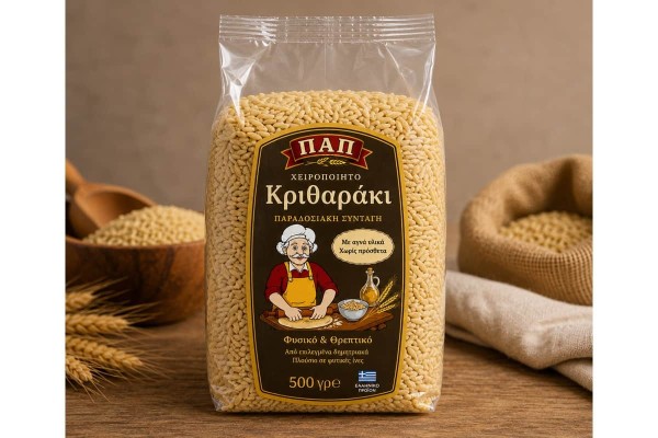 Κριθαρακι Της Γιαγιας  Χειροποητο 500 Γρμ