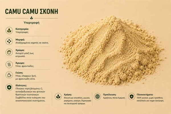 Camu Camu Σκόνη Camu Camu Powder Χονδρικής