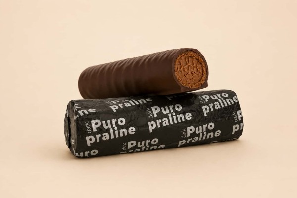 Κέρασμα Puro Praline Dark με Πουράκι και Γέμιση Πραλίνας Φουντουκιού Χονδρικής