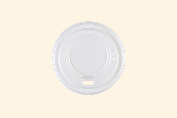 Λευκά Καπάκια Πιπίλα PS 65mm για Χάρτινα Ποτήρια 4oz Χονδρικής