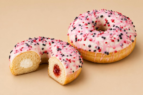 Donut με Γέμιση Raspberry Cheesecake Χονδρικής