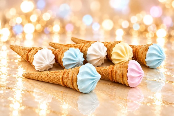 3D Wrapped Wafer Ice Cream Cone 10g Χονδρική