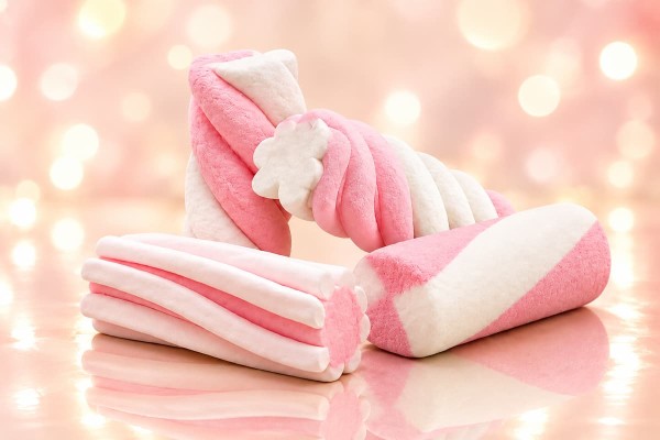 Marshmallow Twist Λευκό Ροζ Χονδρική