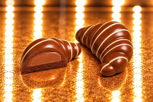 Visso Croissant Milk Praline Hazelnut Σοκολατάκια Γάλακτος με Πραλίνα Φουντουκιού Χονδρικής