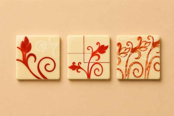 Rubi White Πλακάκια Λευκής Σοκολάτας 3.2×3.2cm 560τμχ Χονδρικής