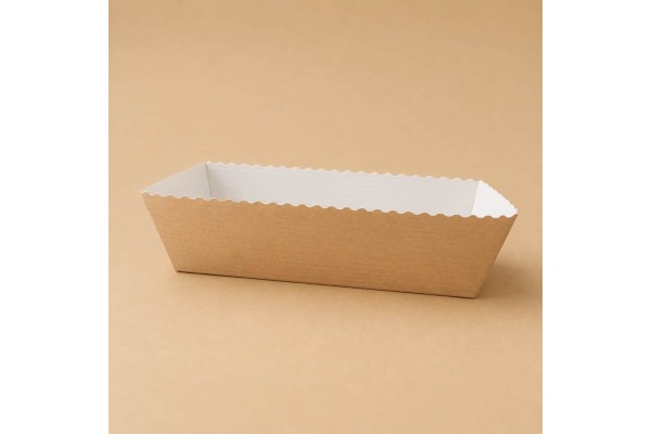  Xάρτινη φόρμα για κέικ Easy wave NATURAL KRAFT 202x68x62mm MC-067