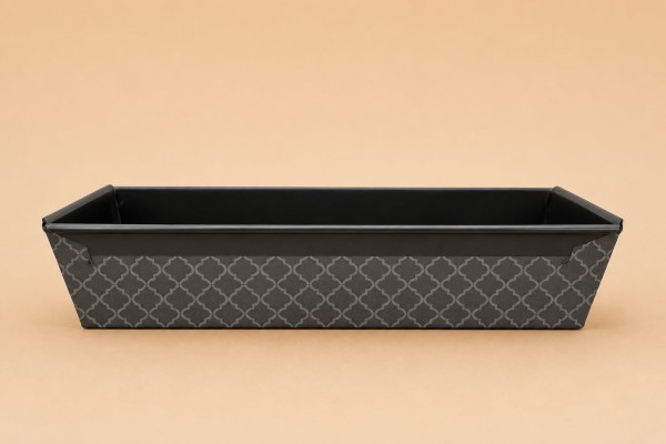  Χάρτινη φόρμα για κέικ DONA μαύρο 200x65x50mm BM-013