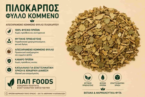 Πιλόκαρπος Φύλλο Κομμένο Φαρμακευτικό Βότανο Χονδρικής