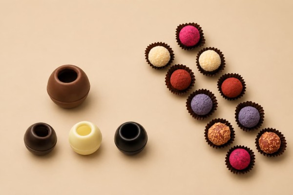 Κελύφη Σοκολάτας Mona Lisa Truffle Shells Dark (504τμχ)