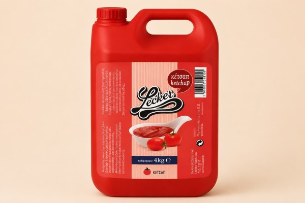 Κέτσαπ Lecker Μπιτόνι 4kg Χονδρική