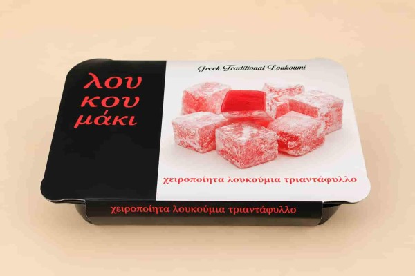 Λουκούμια Τριαντάφυλλο σε Σκαφάκι 500gr Χονδρική Λουκούμια Τριαντάφυλλο σε Σκαφάκι 500gr Χονδρική