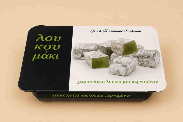 Λουκούμια Περγαμόντο σε Σκαφάκι 500gr Χονδρική Λουκούμια Περγαμόντο σε Σκαφάκι 500gr Χονδρική