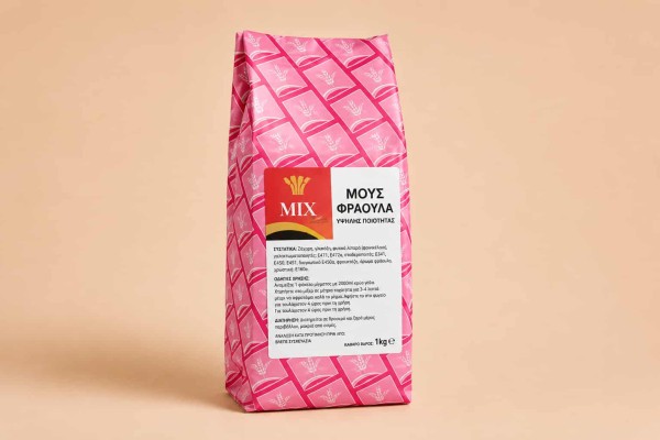 Μους Φράουλα Σκόνη Mix Lux Χονδρικής