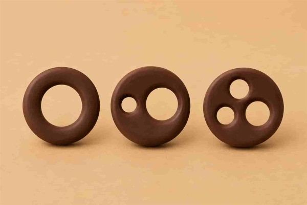 Fineholes Black Διακοσμητικά Σοκολάτας Ø4.5cm Χονδρικής
