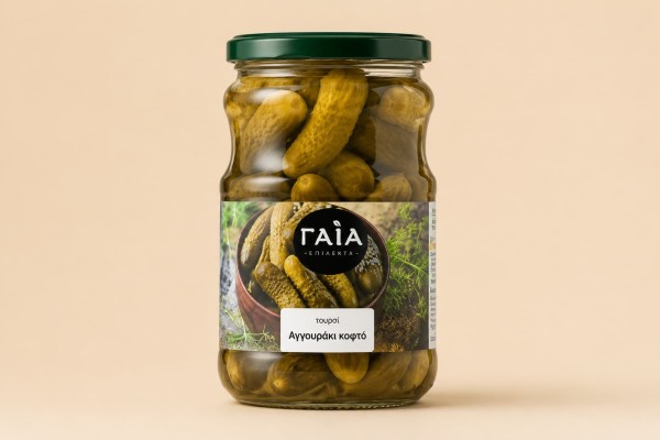 Τουρσί Αγγουράκι 720ml 12 Τεμ Χονδρική - ΠΑΠ Foods