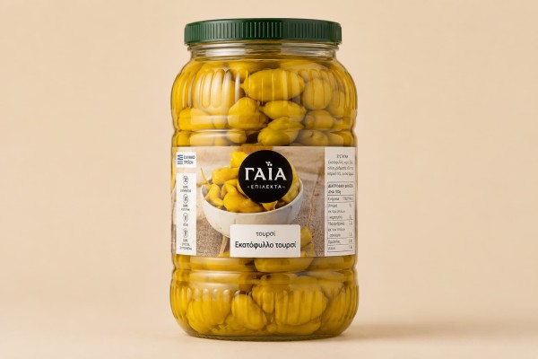 Τουρσί Πιπεράκι Μέτριο PET 3lt 4 Τεμ Χονδρική