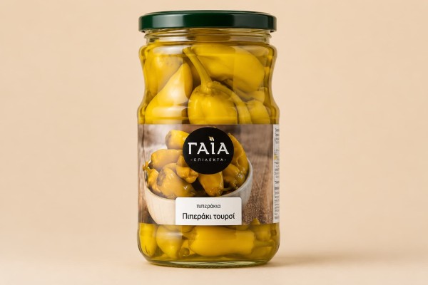 Τουρσί Πιπεράκι Μέτριο 720ml 12 Τεμ Χονδρική