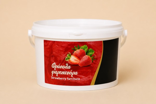 Φράουλα – Φαρτσιτούρα Διατίθεται σε δοχείο 6kg