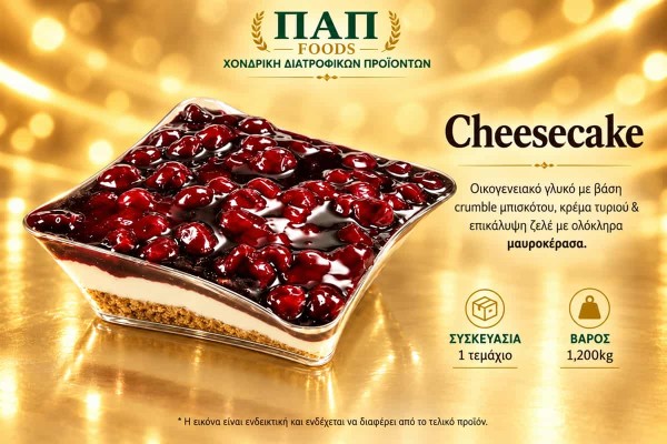 Cheesecake με Μαυροκέρασι Cherry Cheesecake 1,2kg Χονδρικής Cheesecake με Μαυροκέρασι Cherry Cheesecake 1,2kg Χονδρικής