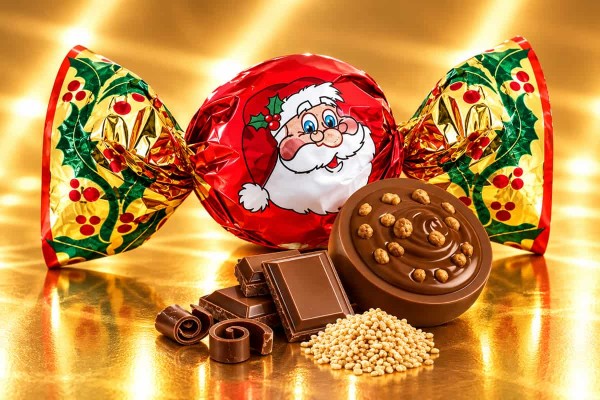 Crispo Santa Chocolate Crispy Praline Χριστουγεννιάτικα Σοκολατάκια Πραλίνα Χονδρικής Crispo Santa Chocolate Crispy Praline Χριστουγεννιάτικα Σοκολατάκια Πραλίνα Χονδρικής