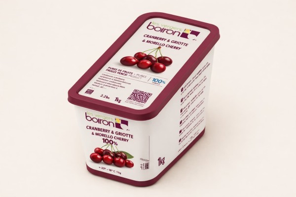 Πουρέ Cranberry & Αγριοκέρασο 100% Κατεψυγμένο Boiron Χωρίς Ζάχαρη Χονδρική