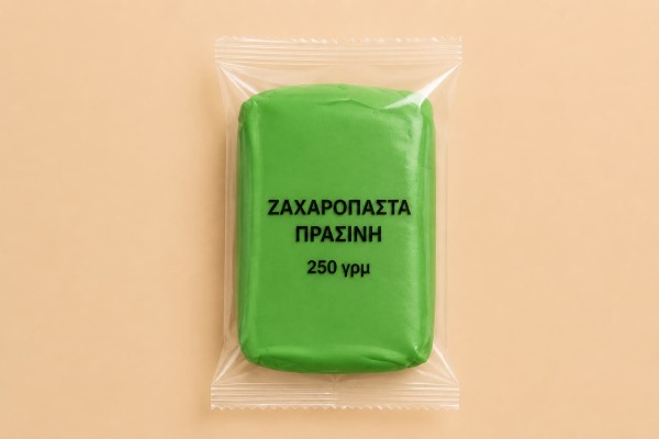 Ζαχαρόπαστα Πράσινη 250g Χονδρική