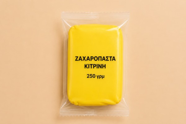 Ζαχαρόπαστα Κίτρινη 250g Χονδρική