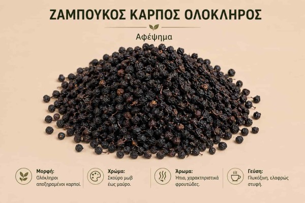 Ζαμπούκος Καρπός Ολόκληρος Αφέψημα Χονδρική