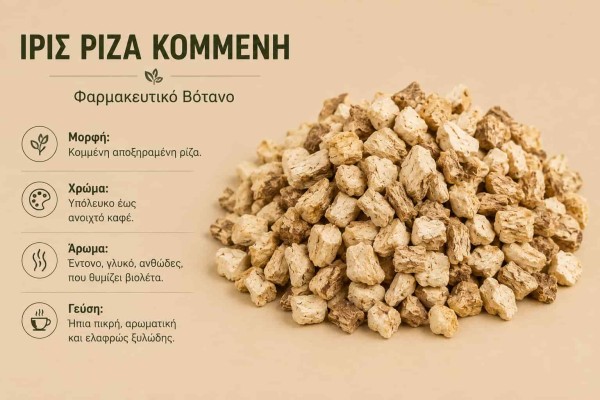 Ίρις Ρίζα Κομμένη Φαρμακευτικό Βότανο Χονδρικής