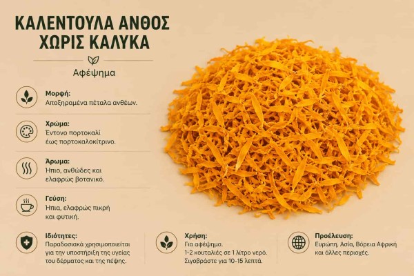 Καλέντουλα Άνθος χωρίς Κάλυκα Αφέψημα Χονδρική