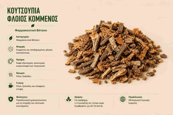 Κουτσουπιά Φλοιός Κομμένος Φαρμακευτικό Βότανο Χονδρική