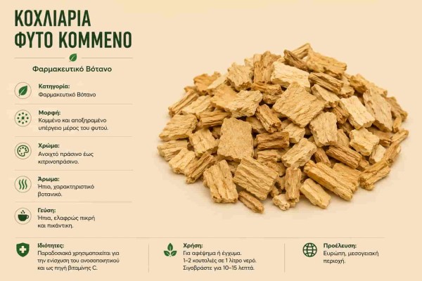 Κοχλιαρία Φυτό Κομμένο Φαρμακευτικό Βότανο Χονδρική