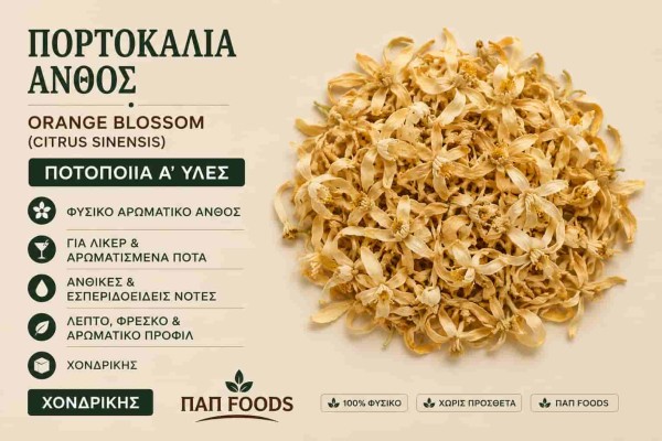 Πορτοκαλιά Άνθος Ποτοποιία Α΄ Ύλες Χονδρικής