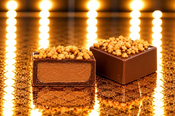 Πραλίνα Gianduja Dark Σοκολατάκια Υγείας με Γέμιση Gianduja και Κροκάν Αμυγδάλου Χονδρικής Πραλίνα Gianduja Dark Σοκολατάκια Υγείας με Γέμιση Gianduja και Κροκάν Αμυγδάλου Χονδρικής