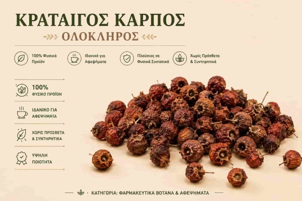 Κράταιγος Καρπός Ολόκληρος Φαρμακευτικό Βότανο Χονδρική