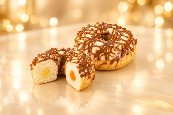 Creme Brulee Donut με Γέμιση Βανίλιας και Καραμέλας Χονδρική