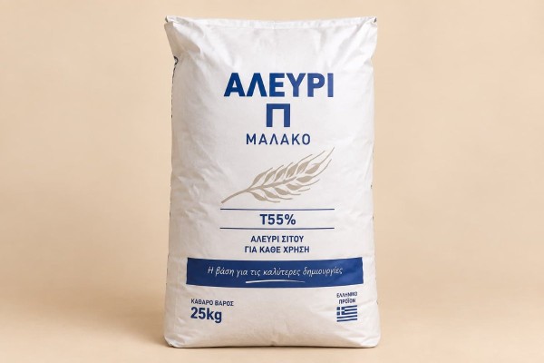 Αλεύρι Π Μαλακό Τ55% 25kg Χονδρικής