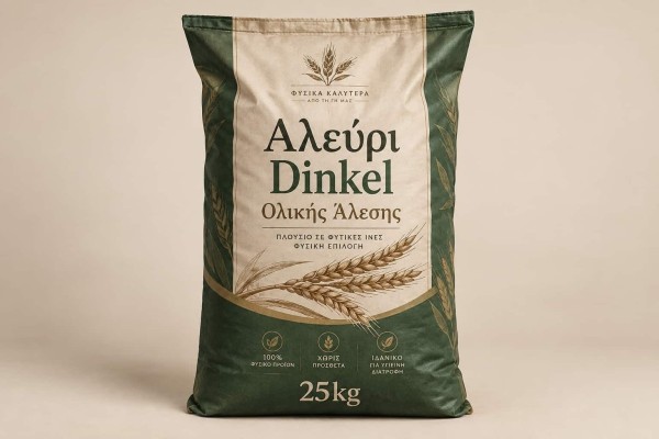 Αλεύρι Dinkel Ολικής Άλεσης 25kg Χονδρικής Αλεύρι Dinkel Ολικής Άλεσης 25kg Χονδρικής